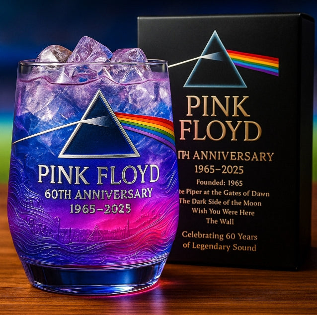 Pink Floyd 60th Anniversary Whiskey Glass