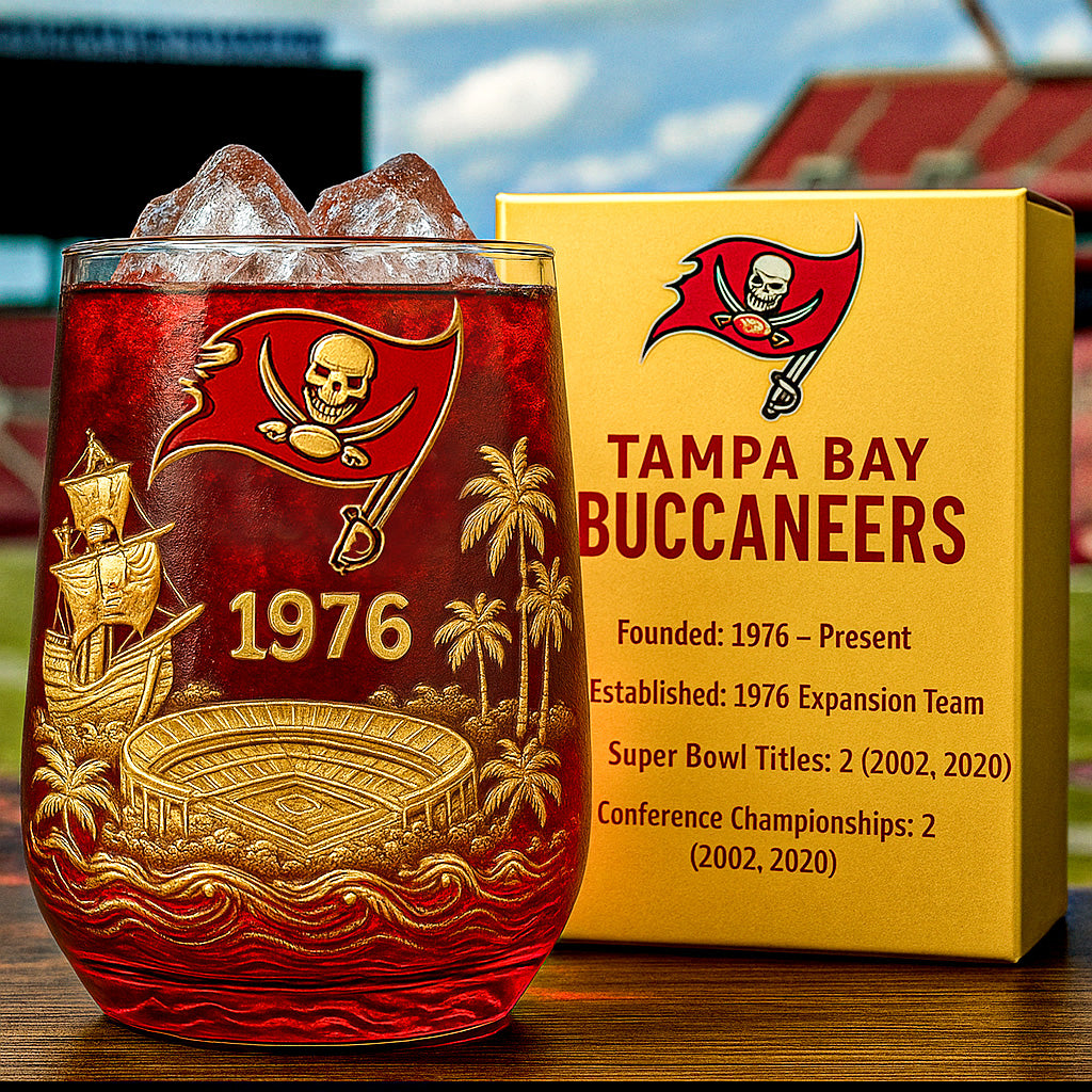 Tampa Bay Buccaneers Commemorative Glass