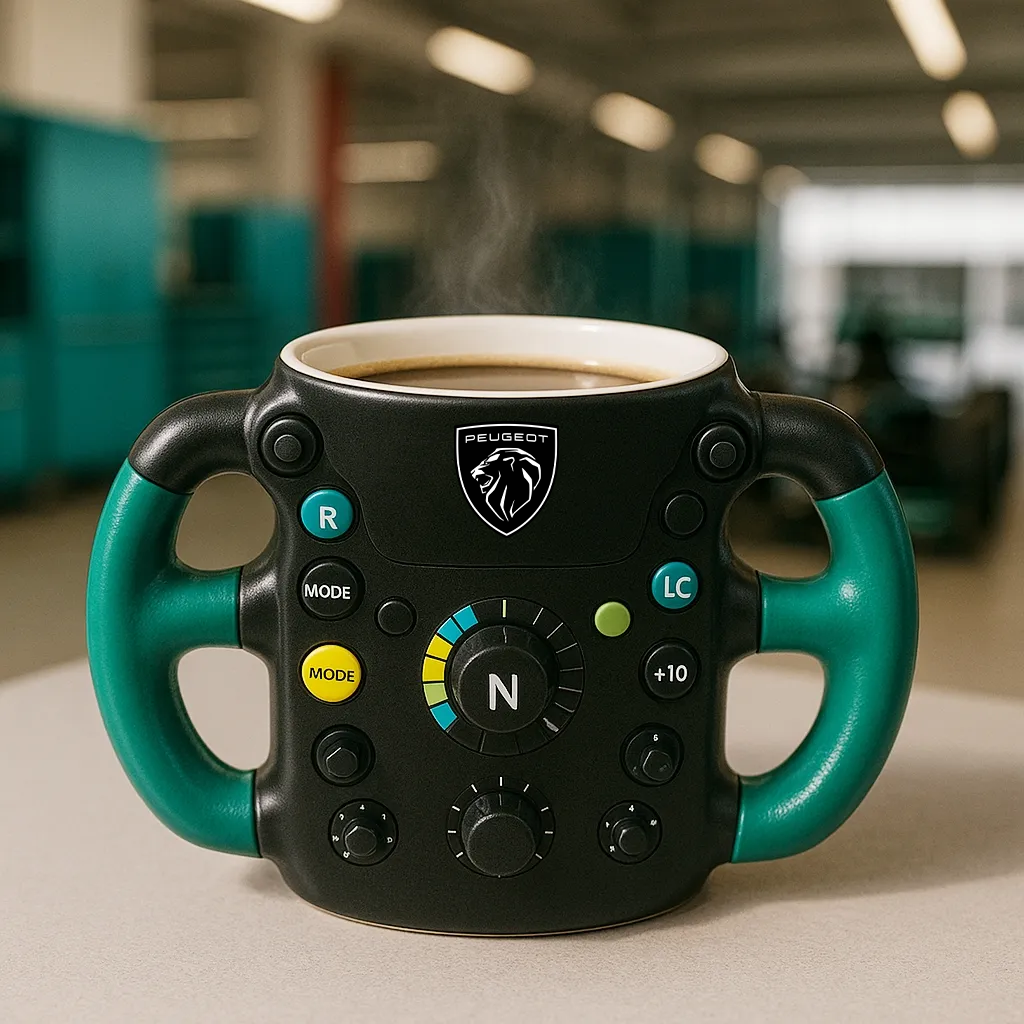 F1 Steering Wheel Mug – Performance Design for Racing Fans