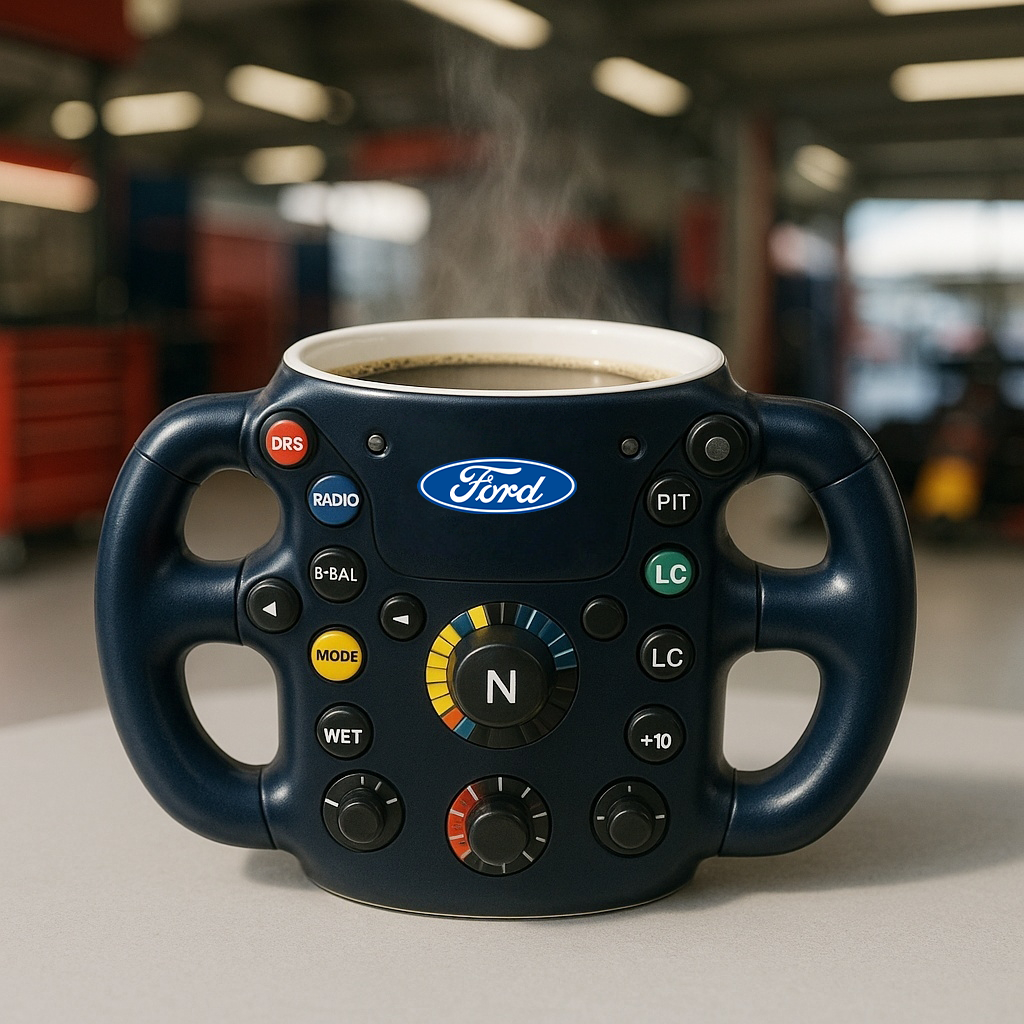 F1 Steering Wheel Mug – Performance Design for Racing Fans