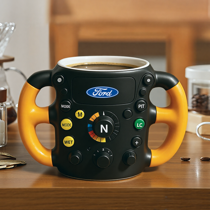 F1 Steering Wheel Mug – Performance Design for Racing Fans
