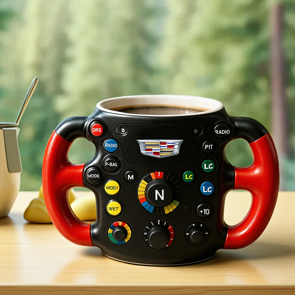 F1 Steering Wheel Mug – Performance Design for Racing Fans