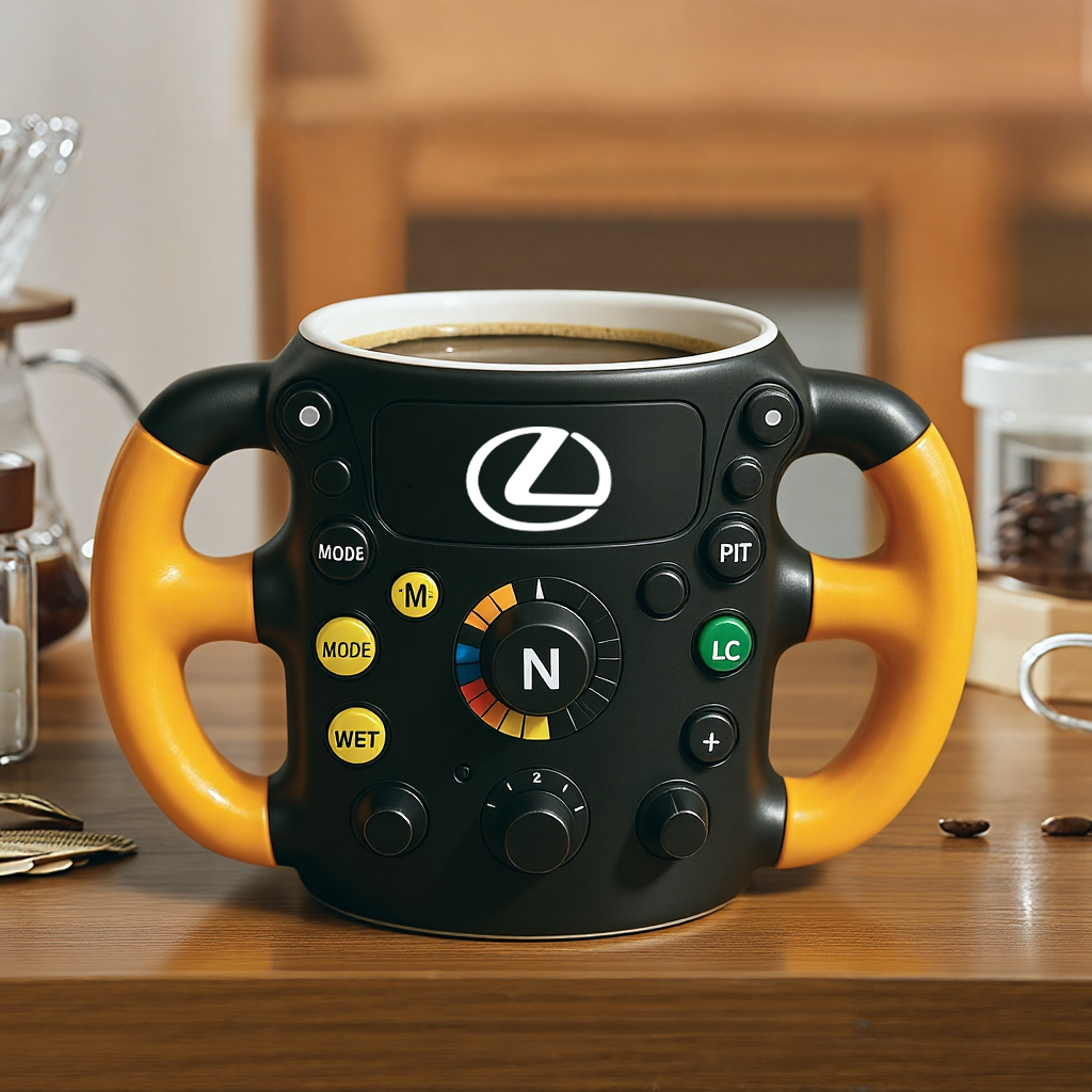 F1 Steering Wheel Mug – Performance Design for Racing Fans