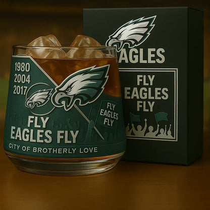 Philadelphia Eagles Whiskey Glass