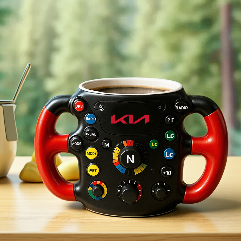 F1 Steering Wheel Mug – Performance Design for Racing Fans