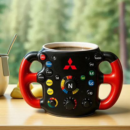 F1 Steering Wheel Mug – Performance Design for Racing Fans