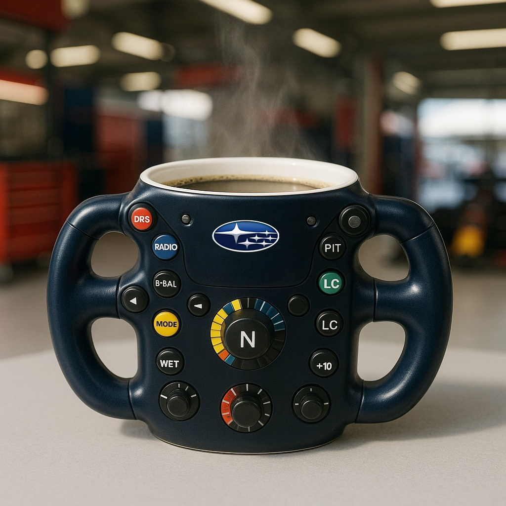 F1 Steering Wheel Mug – Performance Design for Racing Fans