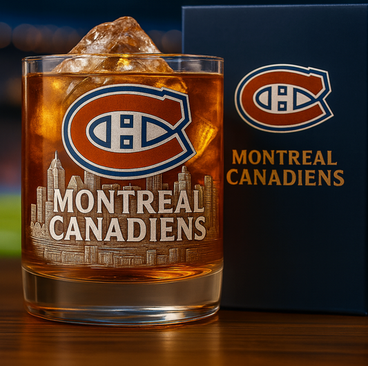 🏒 NHL Team🔥Montreal Canadiens 115th Anniversary Whiskey Glass