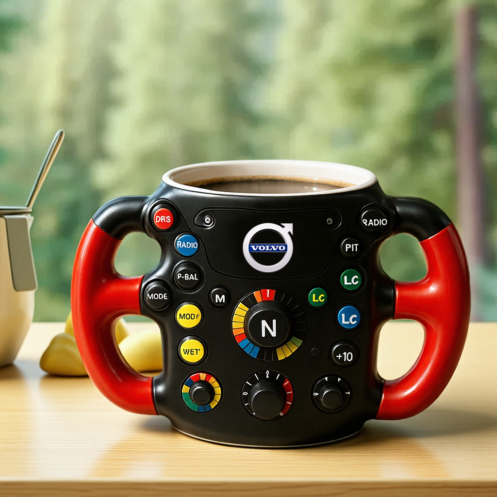 F1 Steering Wheel Mug – Performance Design for Racing Fans