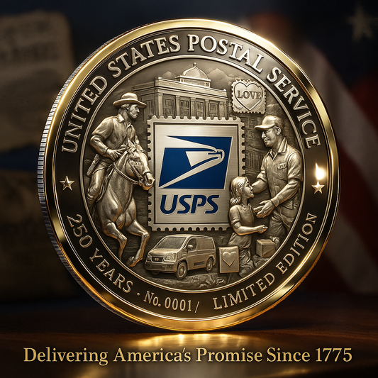 🎫Limited Edition – USPS 250th Anniversary Commemorative Coin