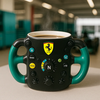 F1 Steering Wheel Mug – Performance Design for Racing Fans