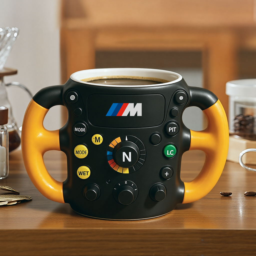 F1 Steering Wheel Mug – Performance Design for Racing Fans