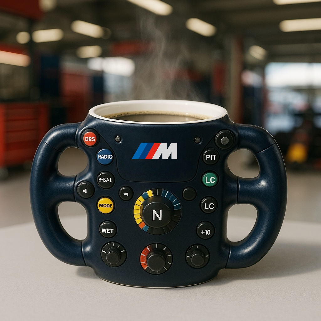 F1 Steering Wheel Mug – Performance Design for Racing Fans