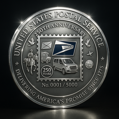 🎫Limited Edition – USPS 250th Anniversary Commemorative Coin