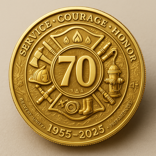Commemorative Coin Marking the Seventieth Anniversary of the Fire Service