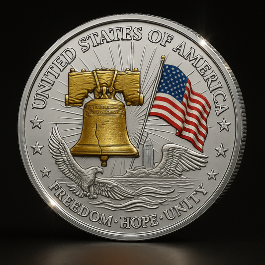 Liberty Bell & Statue of Liberty 140th Anniversary Commemorative Coin