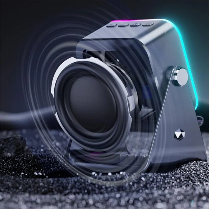 🎄 49% OFF! ✨ 5-IN-1 WIRELESS SPEAKER - Bluetooth, Induction Charging & Adjustable Stand, 20W HD Sound with RGB Lighting, Perfect for Christmas Music and Home Entertainment 🎶📱