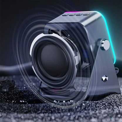 🎄 49% OFF! ✨ 5-IN-1 WIRELESS SPEAKER - Bluetooth, Induction Charging & Adjustable Stand, 20W HD Sound with RGB Lighting, Perfect for Christmas Music and Home Entertainment 🎶📱