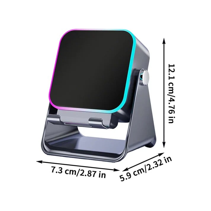 🎄 49% OFF! ✨ 5-IN-1 WIRELESS SPEAKER - Bluetooth, Induction Charging & Adjustable Stand, 20W HD Sound with RGB Lighting, Perfect for Christmas Music and Home Entertainment 🎶📱