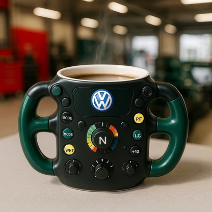 F1 Steering Wheel Mug – Performance Design for Racing Fans