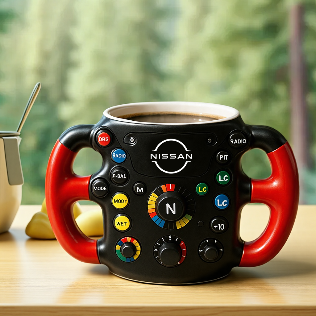 F1 Steering Wheel Mug – Performance Design for Racing Fans