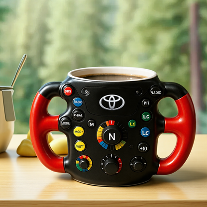F1 Steering Wheel Mug – Performance Design for Racing Fans
