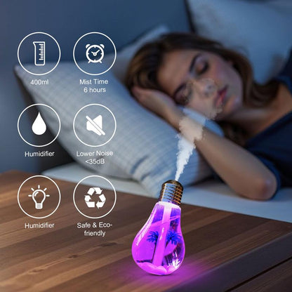 7-Color Auto-Changing Bulb Humidifier
