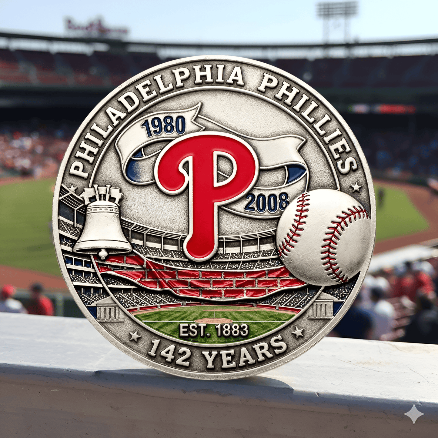Philadelphia Phillies 142nd Anniversary Commemorative Coin