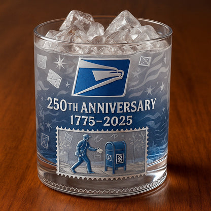 USPS 250th Anniversary Whiskey Glass
