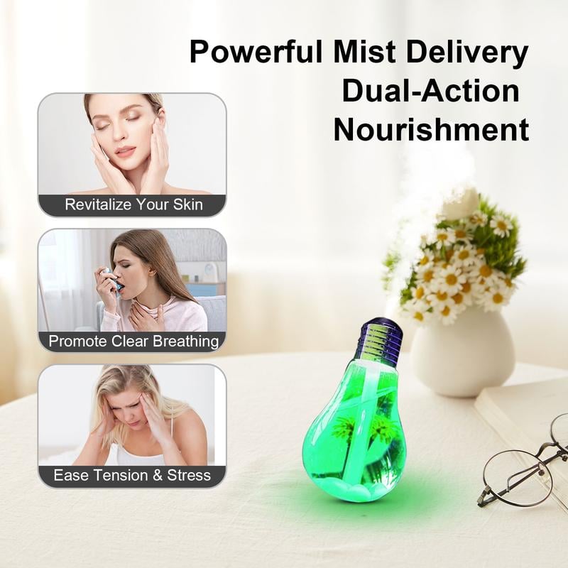 7-Color Auto-Changing Bulb Humidifier