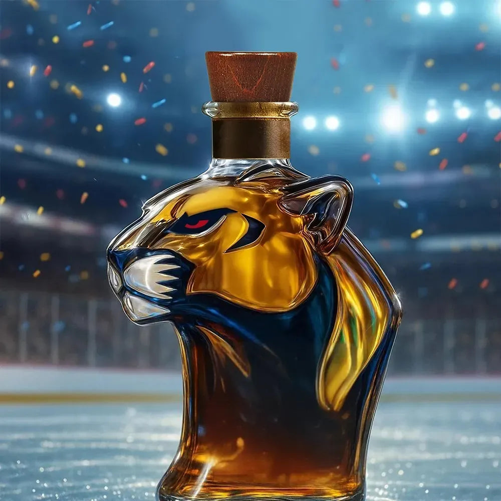 🐆🏒Celebrate the Florida Panthers winning the 2025 NHL Stanley Cup Championship Whisky Bottle🍺