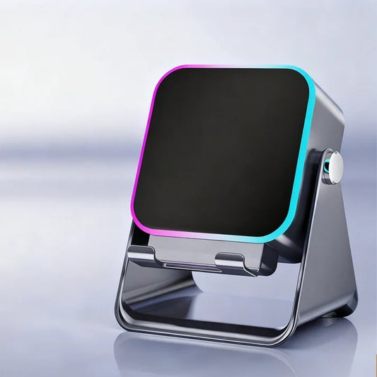 🎄 49% OFF! ✨ 5-IN-1 WIRELESS SPEAKER - Bluetooth, Induction Charging & Adjustable Stand, 20W HD Sound with RGB Lighting, Perfect for Christmas Music and Home Entertainment 🎶📱