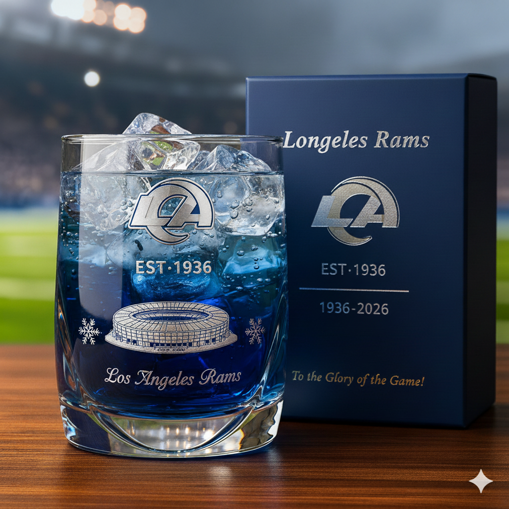 Los Angeles Rams Whiskey Glass